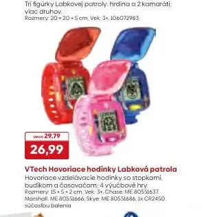 VTech Hovoriace hodinky Labková patrola