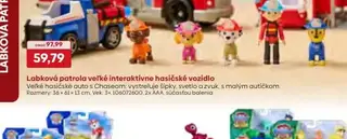 Labková patrola veľké interaktívne hasičské vozidlo