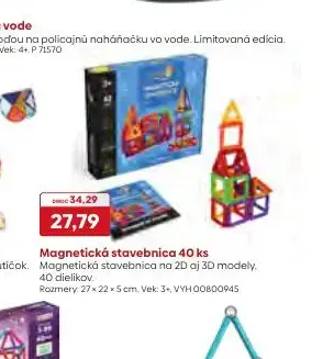 Magnetická stavebnica 40 ks