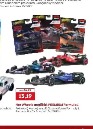 Hot Wheels angličák PREMIUM Formula 1