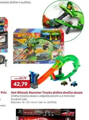 Hot Wheels Monster Trucks dráha dračia skaza