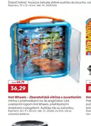 Hot Wheels – Zberateľská vitrína s osvetlením