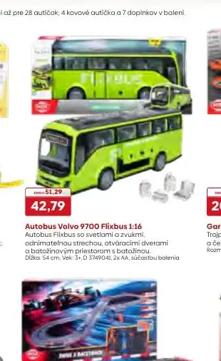 Autobus Volvo 9700 Flixbus 1:16
