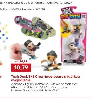 Tech Deck SK8 Crew fingerboard s figúrkou, dvojbalenie