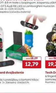 Tech Deck fingerboard dvojbalenie s prekážkou a kartami trikov