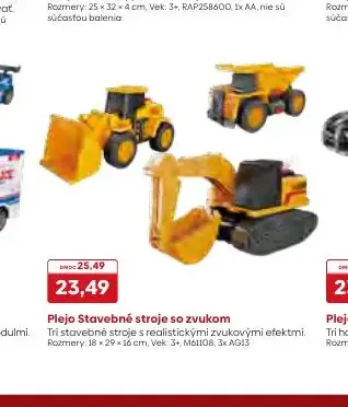 Plejo Stavebné stroje so zvukom
