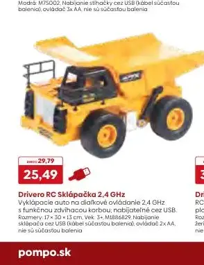 Drivero RC Sklápačka 2,4 GHz