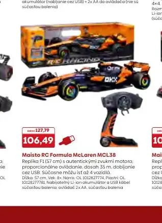 Maisto RC Formula McLaren MCL38