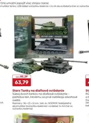 Starx Tanky na diaľkové ovládanie