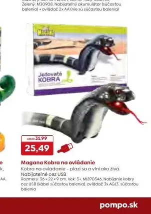 Magana Kobra na ovládanie