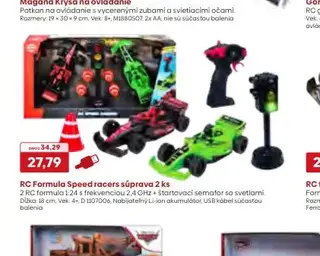 RC Formula Speed racers súprava 2 ks