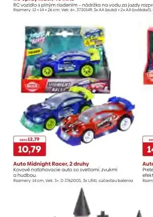 Auto Midnight Racer, 2 druhy