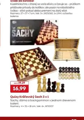 Quizy Kráľovský šach 3 v 1