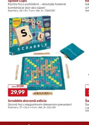 Scrabble drevená edícia