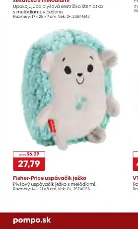 Fisher-Price uspávačik ježko