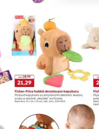 Fisher-Price hebká desiata pre kapybaru