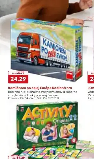Kamiónom po celej Európe Rodinná hra