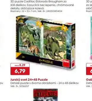 Jurský svet 24+48 Puzzle