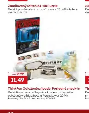 ThinkFun Odložené prípady: Posledný check-in