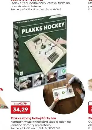 Plakks stolný hokej Párty hra