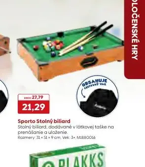 Sporto Stolný biliard