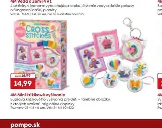 4M Mini krížikové vyšívanie