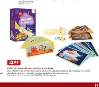 Kvído – Premietačka na dobrú noc – fialová
