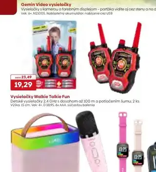 Vysielačky Walkie Talkie Fun