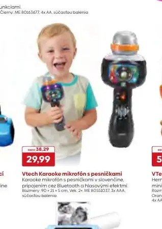 VTech Karaoke mikrofón s pesničkami